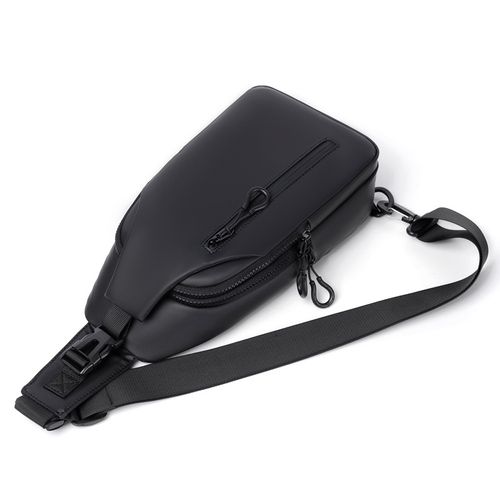 ZX051 Bolsa de ombro para homens, bolsa de ombro em PVC para viagens e caminhadas, bolsa mensageiro à prova d'água para uso ao ar livre