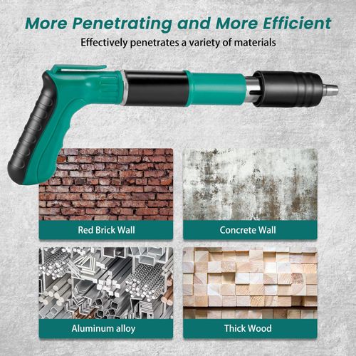 Mini Industrial Grade pistola pneumática silenciador para mobiliário doméstico teto ferramenta água eletricidade alimentado prego armas