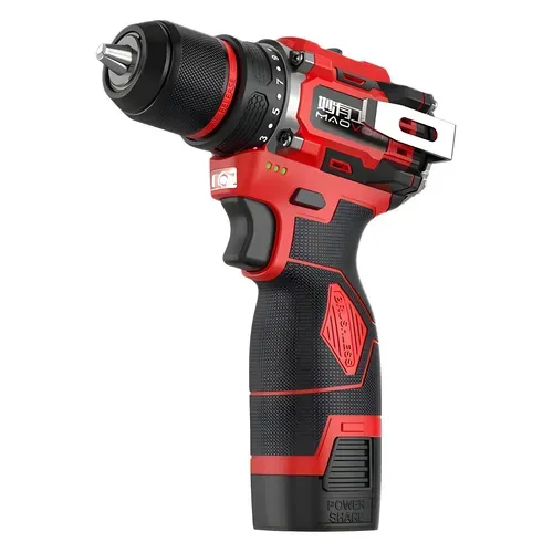 Brushless pequeno aço arma mão broca elétrica broca martelo elétrico doméstico broca recarregável lítio chave fenda elétrica