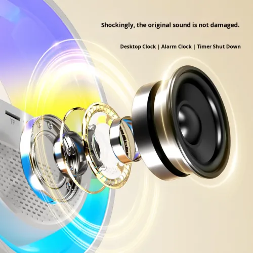 Led Colorido Acordar Sunrise Luz Música Rádio bluetooth Speaker Table Desk Despertador Digital com Carregamento Sem Fio Do Telefone