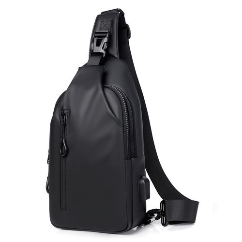 ZX051 Bolsa de ombro para homens, bolsa de ombro em PVC para viagens e caminhadas, bolsa mensageiro à prova d'água para uso ao ar livre