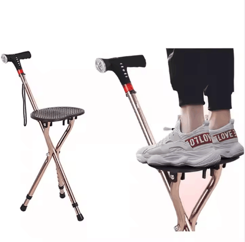Alta Qualidade Portátil Dobrável De Três-patas Muletas Bastões Cadeira Cane para Idosos