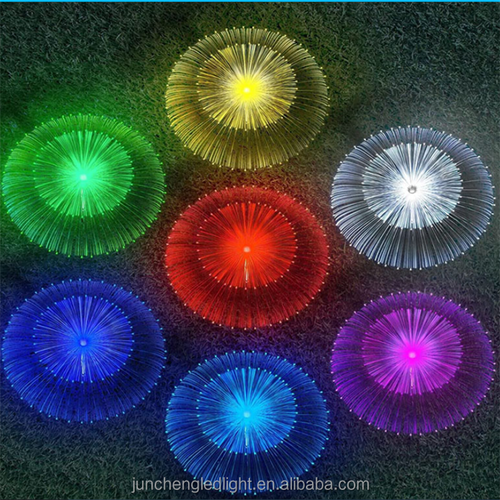 Luz de Jardim Solar em Forma de Água-Viva com Duas Cabeças, Iluminação Única em Camadas Duplas para Área Ampla, Usada para Iluminação Decorativa de Jardim