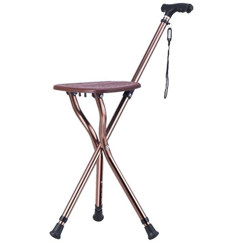 Alta Qualidade Portátil Dobrável De Três-patas Muletas Bastões Cadeira Cane para Idosos