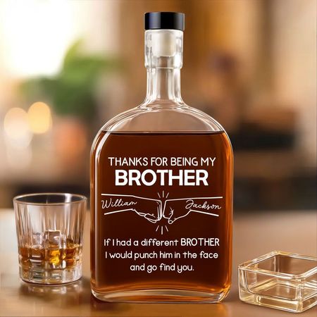 Being My Brother - Personalisierter Spirituosen-Dekanter