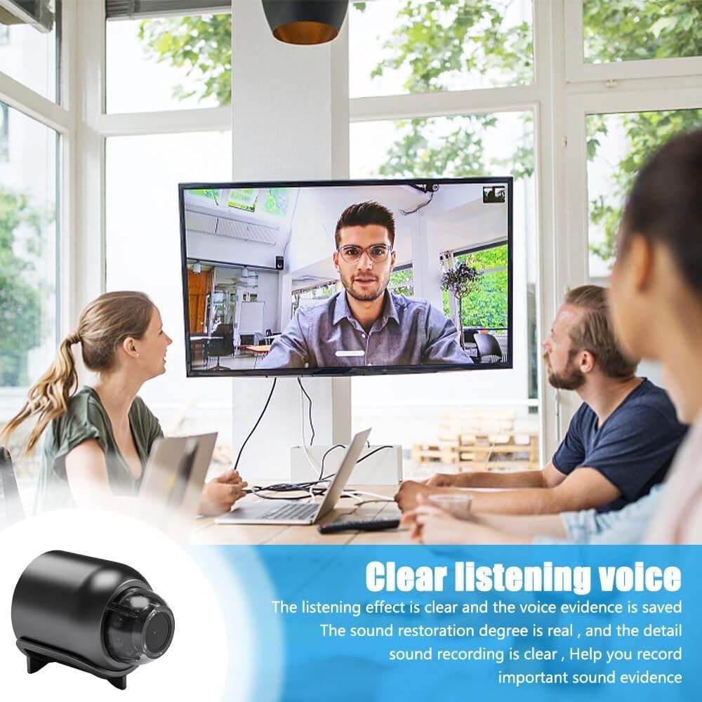 Mini video and audio recorder HD camera WiFi connection Remote monitoring With CMOS sensor Suitable for use indoors and outdoors during the day and night Small size Suitable for covert shooting and recording    Buy now and enjoy 40% off