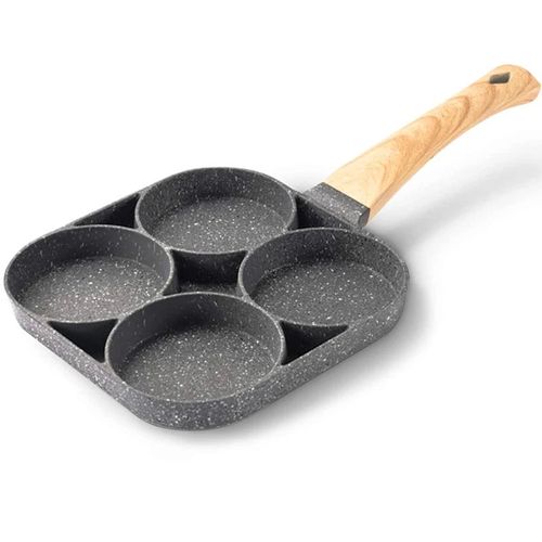 Mai Fan Shi (Maifan Stone) Non-stick Four-Hole Egg Burger Frying Pan