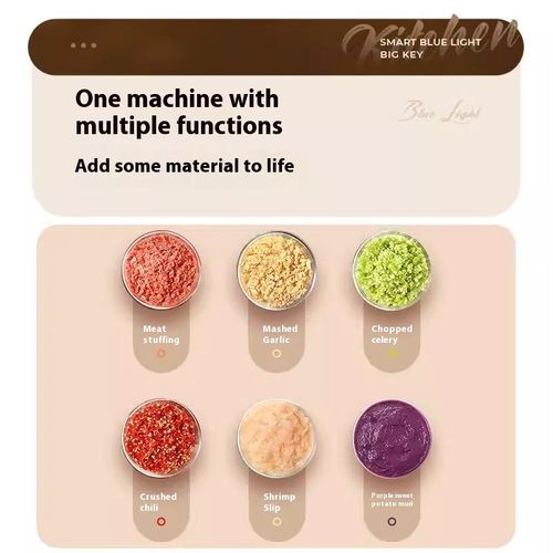 Multi-function Wireless Mini Blender - Garlic Chopper & Meat Grinder