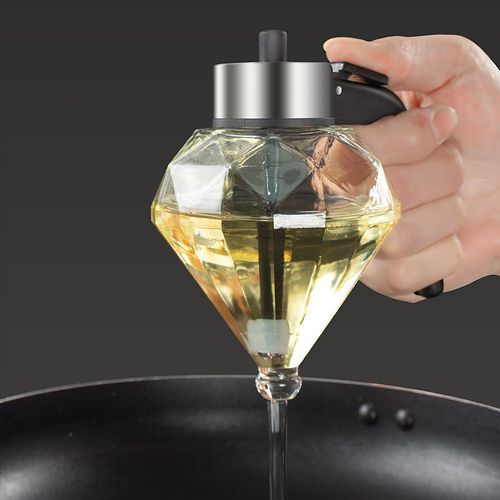 Best-Selling Dust-Proof Transparent Glass Honey Jar with Stopper for Kitchen Oil & Sauce Dispensers