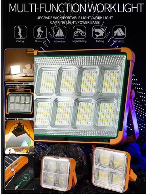 Portable Solar Outdoor Light (USB+ Solar charging)