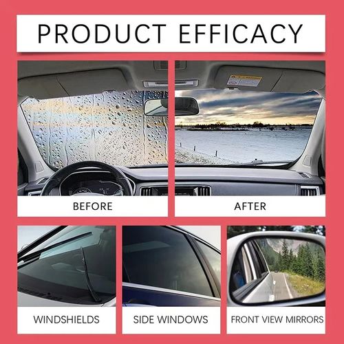 Glass cleaner, suitable for automotive glass and room glass, lasting removal of glass oil film