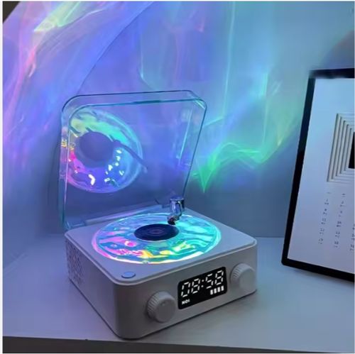 Retro Bluetooth speaker, time display, 120-color ambient light