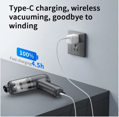 Portable household vacuum cleaner, rechargeable, brushless motor😻