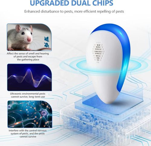 Self-developed ultrasonic chip ✖2 efficient mouse repelling device, repelling mosquitoes and cockroaches