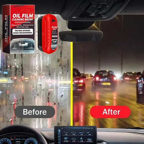 Glass cleaner, suitable for automotive glass and room glass, lasting removal of glass oil film