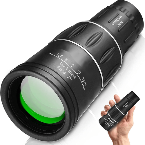 High-Definition Monocular Telescope, 16X52 Zoom, Durable Plastic, Contemporary Style, Ideal For Home Decor & Outdoor Use - Perfect Gift For Mother'S Day, New Year, Easter