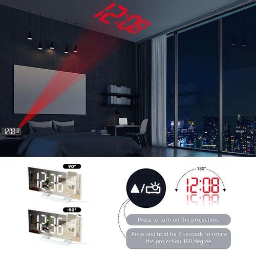 180° Arm Projection Alarm Clock