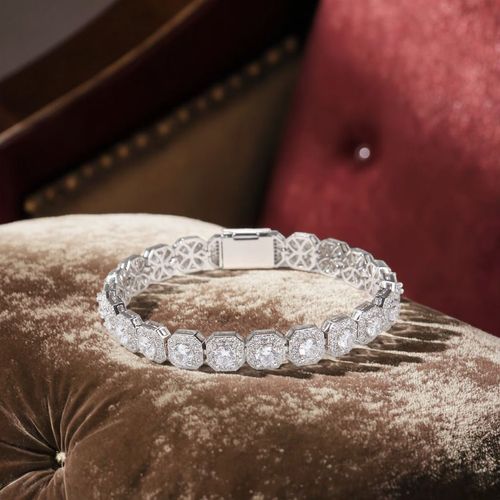 Square Rock Candy Zircon Bracelet