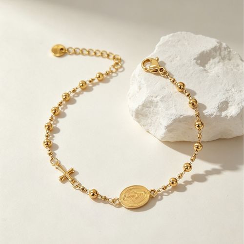 Cross Rosary Bracelet