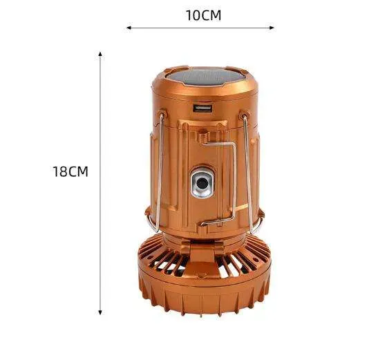 Foldable Solar  Fan Camping Lamp