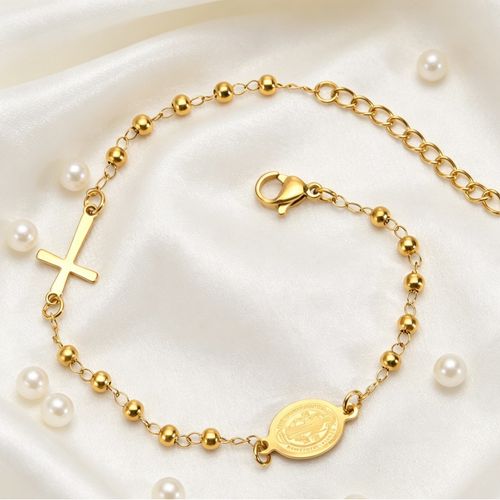Cross Rosary Bracelet