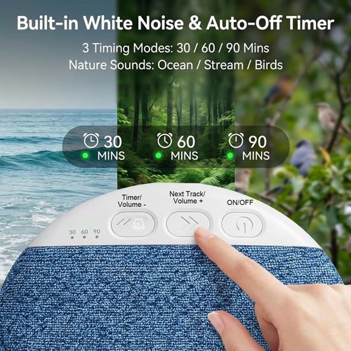 Pillow Bluetooth Speaker White Noise