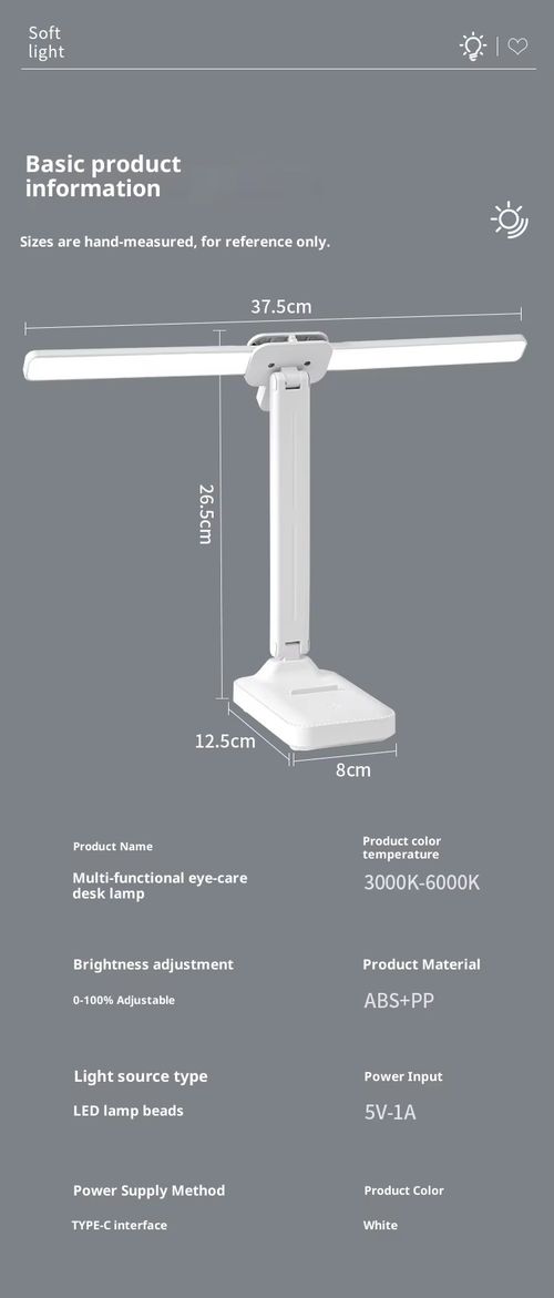 Rechargeable Double-head Desk Lamp