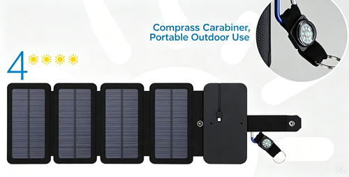 Fold Solar Charger  Power Bank