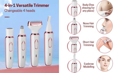 4-in-1 Women's Electric Shaver