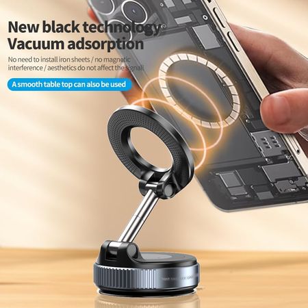 Strong Magnetic Car Phone Holder – Ultra Vacuum Suction Cup Mount for iPhone & Android