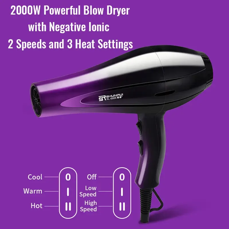 Negative Ion Hair Dryer , Home Use