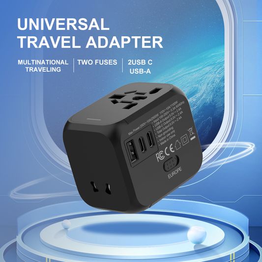 Multi-Country Travel Adapter – 2.4A Universal Plug Converter