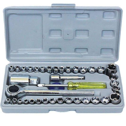 40-Piece Car Tool Kit – Emergency Repair Set