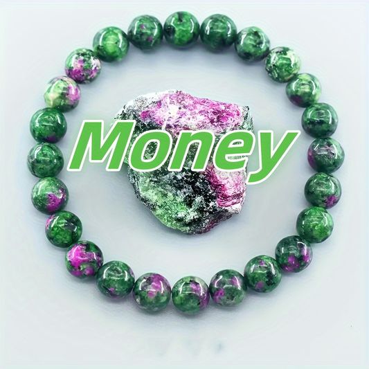 8mm Natural Apatite Stretch Bracelet Anxiety Relief Chakra Balance Yoga Meditation Adjustable 8-8.5 Inch
