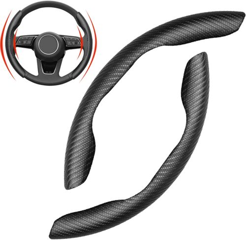 🔥VENDA QUENTE🔥Capa de volante de fibra de carbono para carro (2 peças)