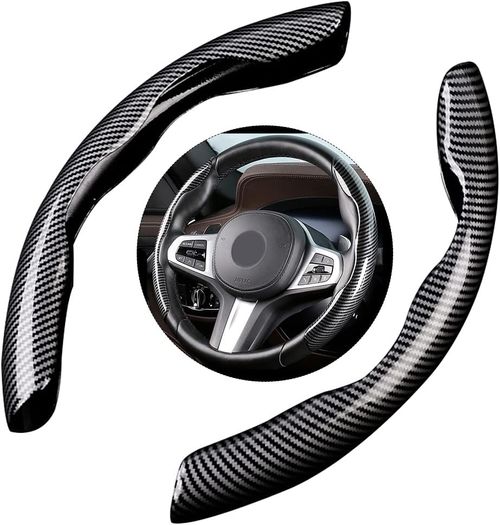 🔥VENDA QUENTE🔥Capa de volante de fibra de carbono para carro (2 peças)