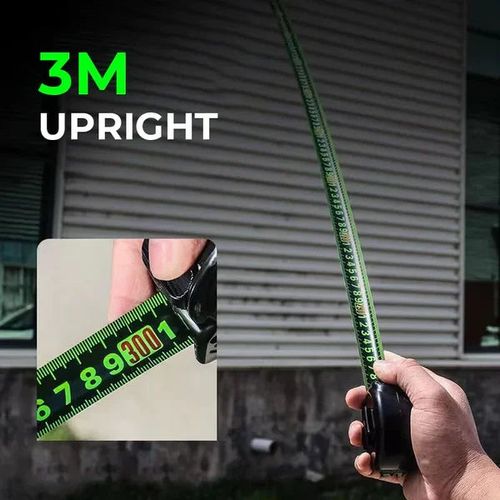 Fita métrica em aço fluorescente