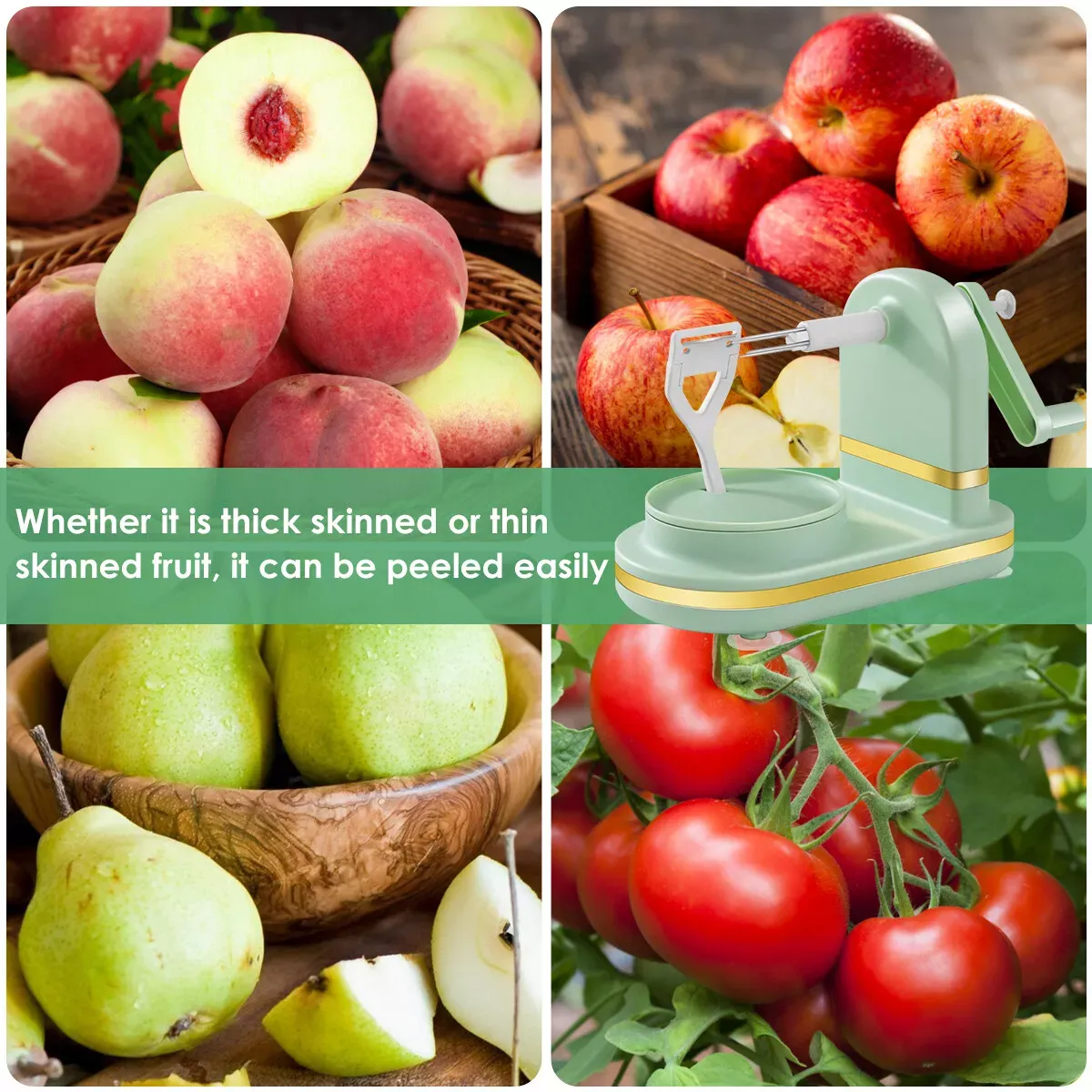 Essenciais para o lar🔥Descascador de frutas 2.0
