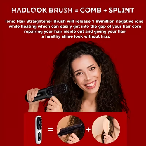 Portable Wireless Hair Straightener Comb