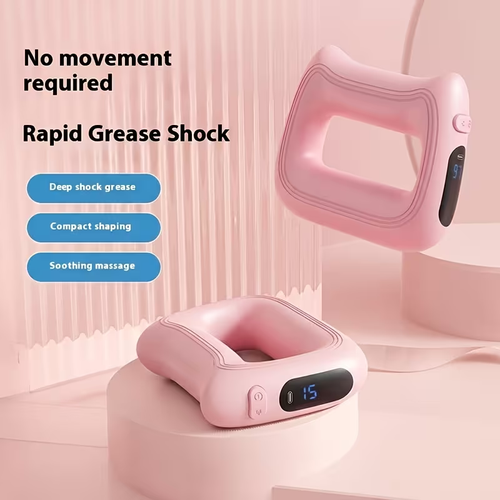 Wearable Body Massage Device with 57.48inch Waist Strap & 15LB Resistance Band, 1300mAh Type-C Rechargeable Portable Electric Massager Kit for Home, Fitness & Everyday Relaxation
