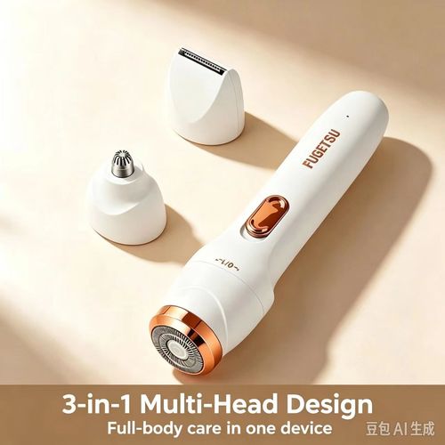 New 3-in-1 Electric Hair Remover, Mini Portable Full-Body Shaver, Multi-functional with USB Charging