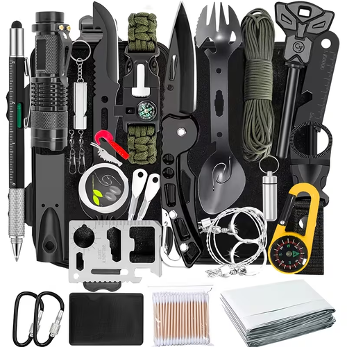 Survival Equipment Set, Men'S Tactical Knife Set And Outdoor Tools