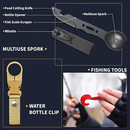 Survival Equipment Set, Men'S Tactical Knife Set And Outdoor Tools