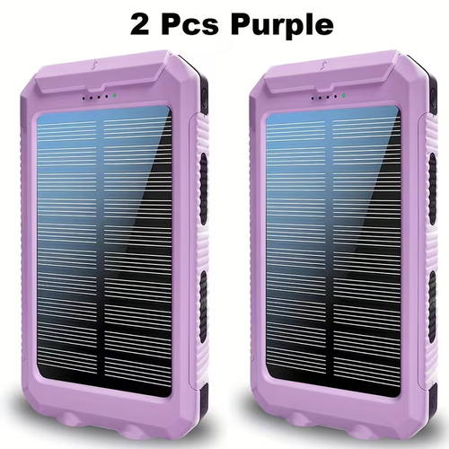 2pcs Solar Charger 20000Mah, 40000Mah, Portable