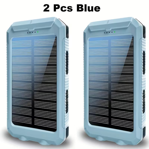 2pcs Solar Charger 20000Mah, 40000Mah, Portable