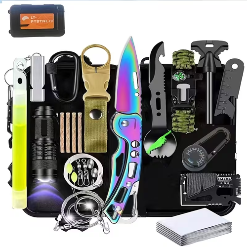 Survival Equipment Set, Men'S Tactical Knife Set And Outdoor Tools