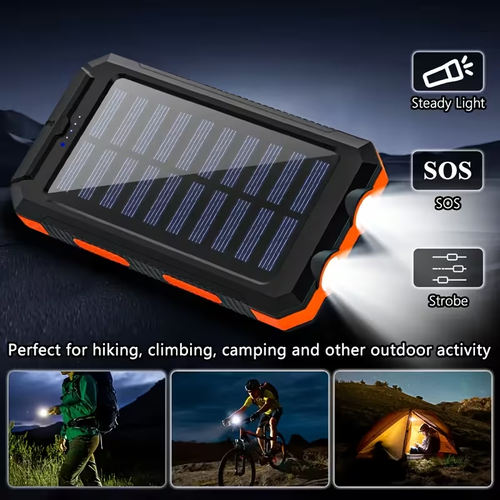 2pcs Solar Charger 20000Mah, 40000Mah, Portable