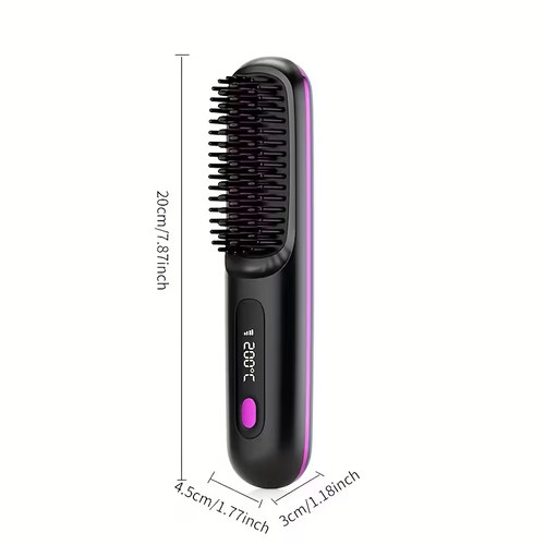 Portable Wireless Hair Straightener Comb