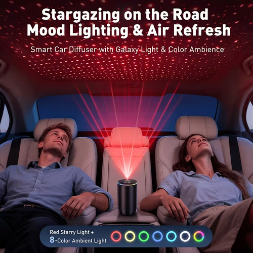 Smart Car Air Freshener with Starlight And 1.69oz Diffuser