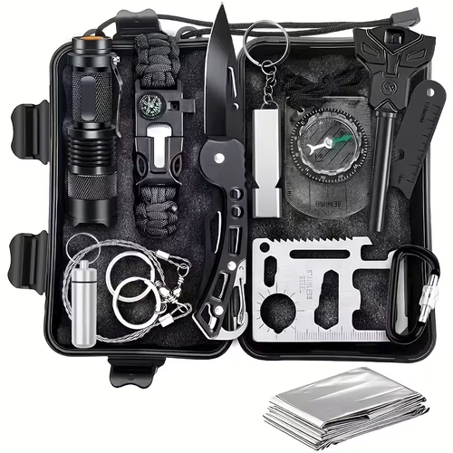 Survival Equipment Set, Men'S Tactical Knife Set And Outdoor Tools